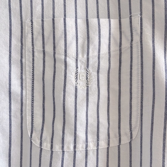 Chaps big & tall stripe cotton long sleeve shirt 3XB / 3TF - Picture 6 of 12